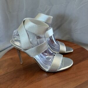 Lauren Lorraine Dallas Ankle Strap 4" Stiletto Sandals Shoes Women's Size 11